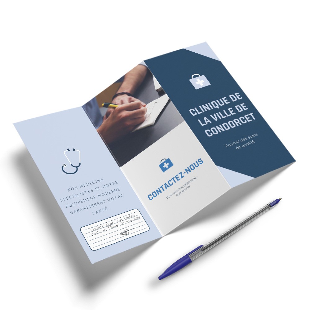 papier flyer dépliant