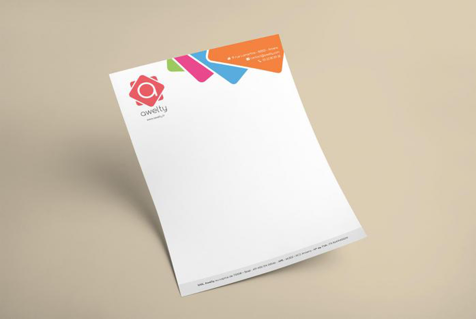 papier en-tête entreprise