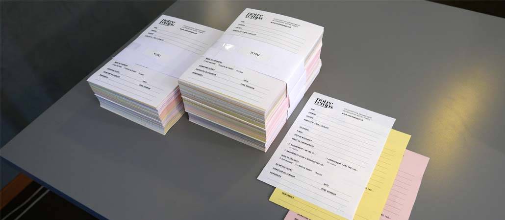 Impression de documents autocopiants